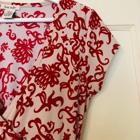 Women Red/White Dress - Picture 4 of 8